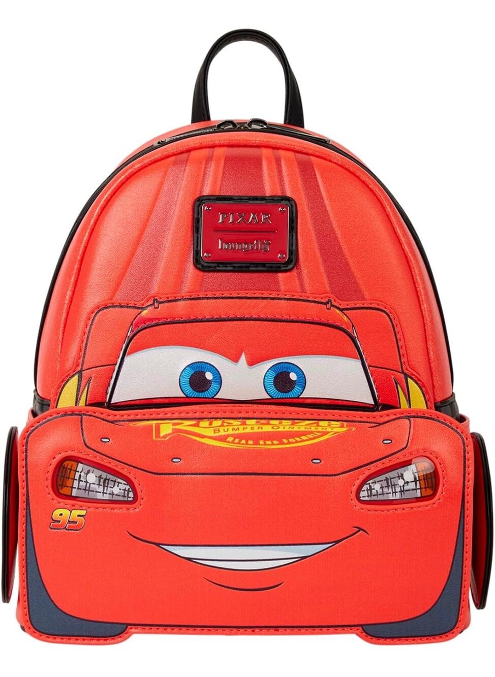 Loungefly Disney: Pixar Cars Lightning McQueen Light-Up Mini Backpack 20th NWT